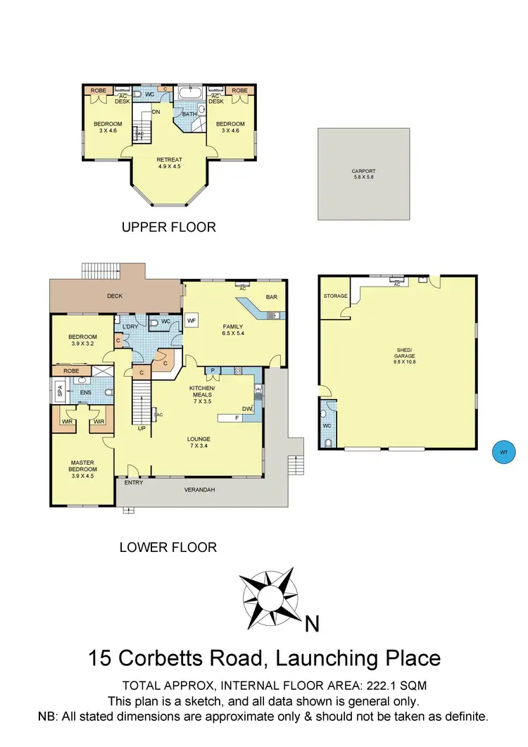Floorplan of Homely house listing, 15 Corbetts Road, Launching Place VIC 3139