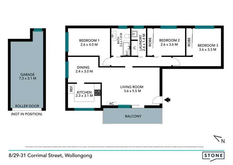 Floorplan of Homely unit listing, 8/29-31 Corrimal Street, Wollongong NSW 2500