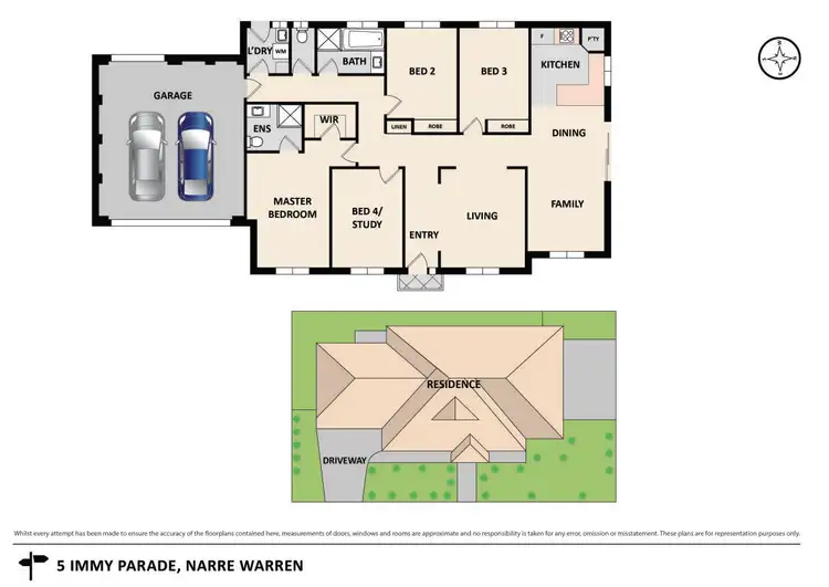 Floorplan of Homely house listing, 5 Immy Parade, Narre Warren VIC 3805
