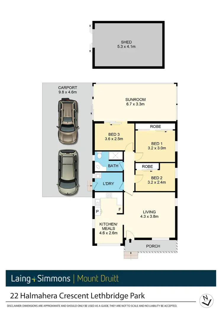 Floorplan of Homely house listing, 22 Halmahera Crescent, Lethbridge Park NSW 2770