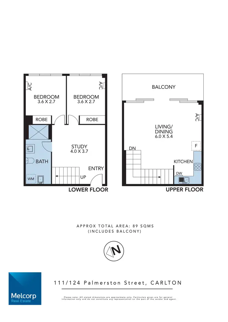 Floorplan of Homely apartment listing, 111/124 Palmerston Street, Carlton VIC 3053