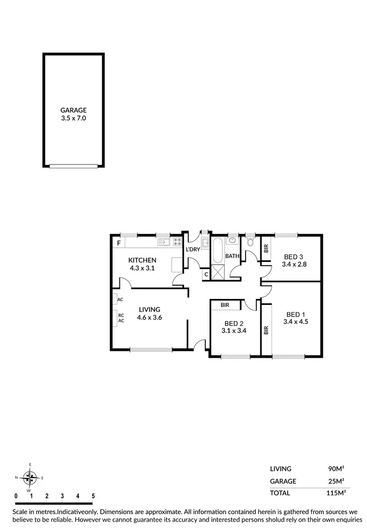 Floorplan of Homely house listing, 3 Alan Avenue, Campbelltown SA 5074
