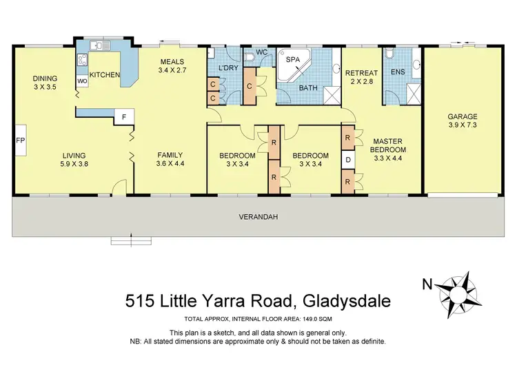 Floorplan of Homely house listing, 515 Little Yarra Road, Gladysdale VIC 3797