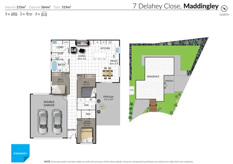 Floorplan of Homely house listing, 7 Delahey Close, Maddingley VIC 3340