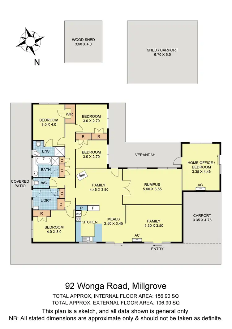 Floorplan of Homely house listing, 92 Wonga Road, Millgrove VIC 3799