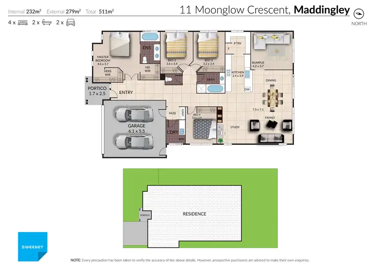 Floorplan of Homely house listing, 11 Moonglow Crescent, Maddingley VIC 3340
