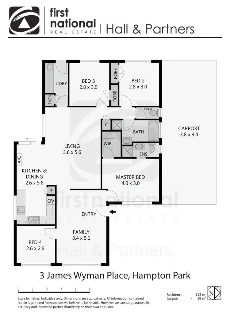 Floorplan of Homely house listing, 3 James Wyman Place, Hampton Park VIC 3976