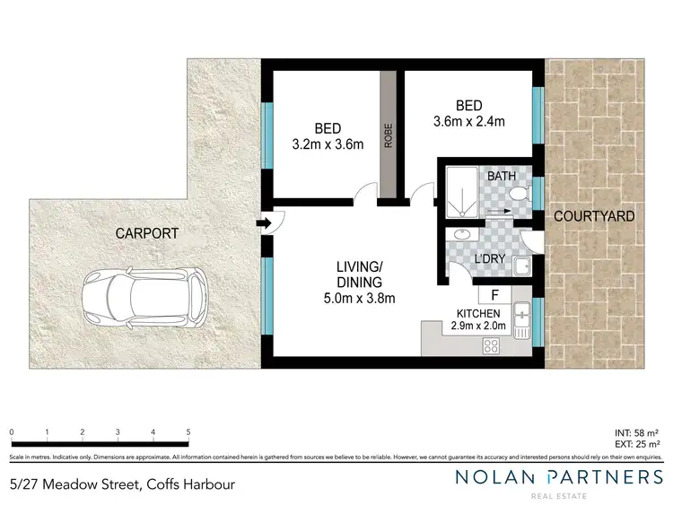 Floorplan of Homely unit listing, 5/27 Meadow Street, Coffs Harbour NSW 2450