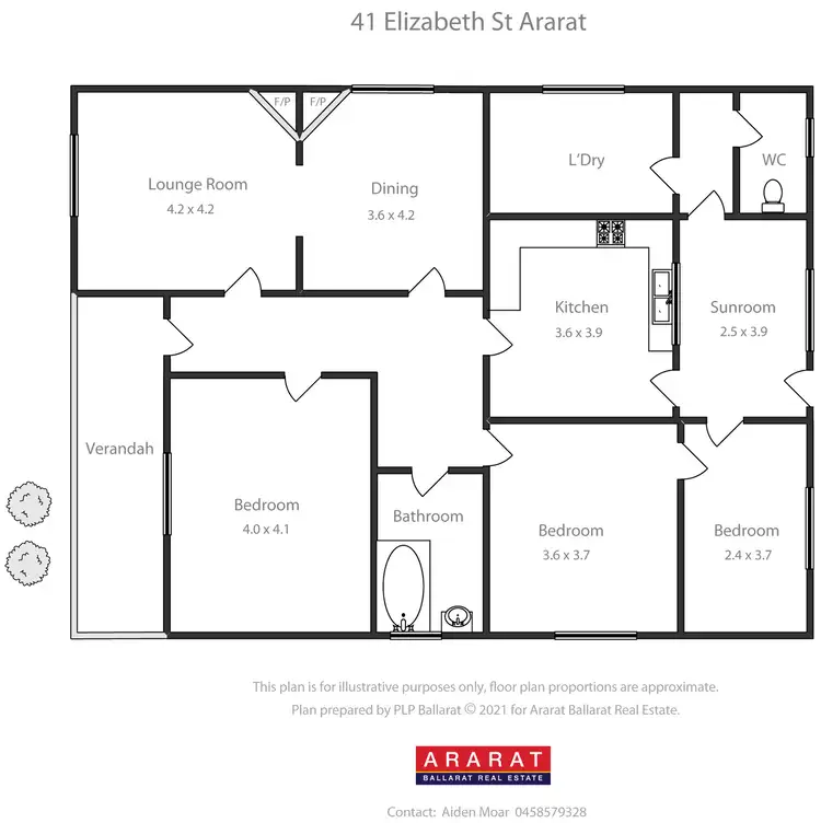 Floorplan of Homely house listing, 41 Elizabeth Street, Ararat VIC 3377