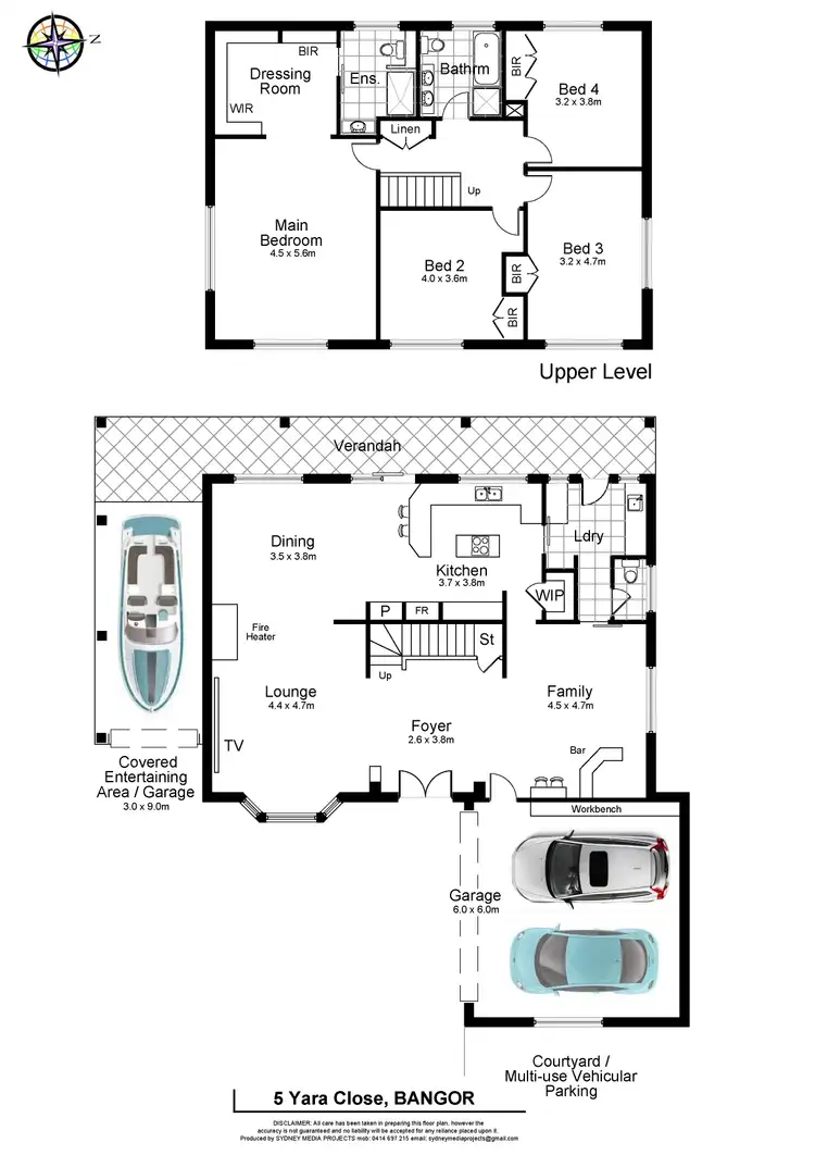 Floorplan of Homely house listing, 5 Yara Close, Bangor NSW 2234