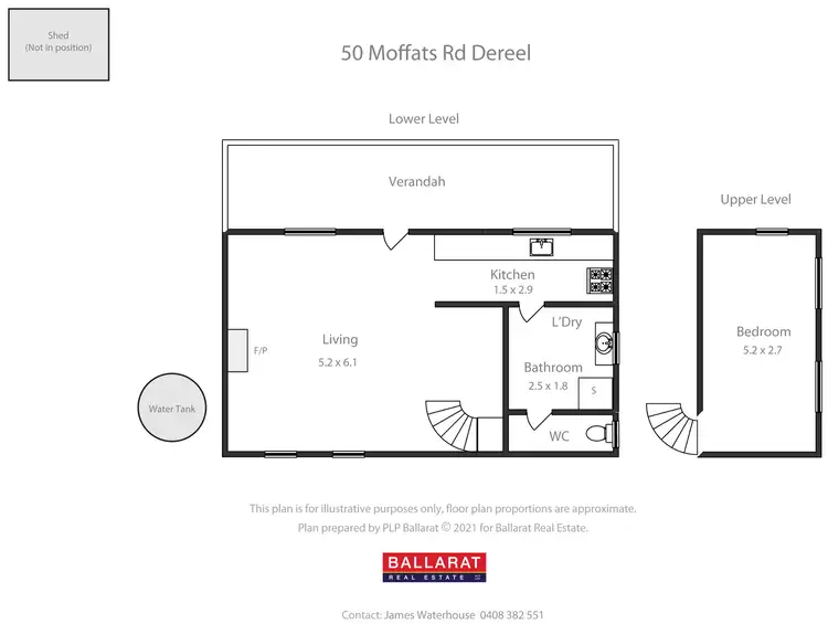 Floorplan of Homely house listing, 50 Moffats Road, Dereel VIC 3352