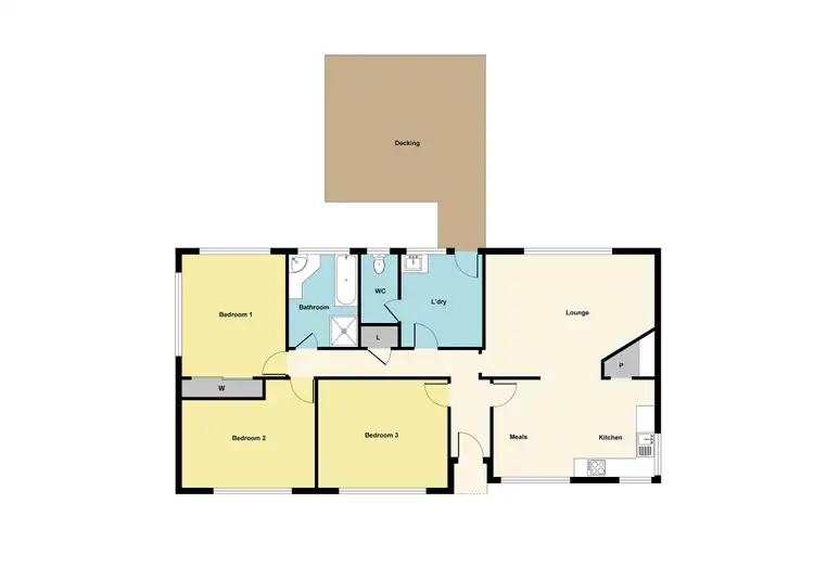Floorplan of Homely house listing, 208 Clissold Street, Black Hill VIC 3350