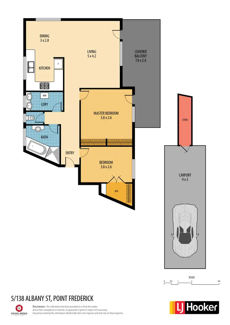 Floorplan of Homely unit listing, 5/138-140 Albany Street, Point Frederick NSW 2250