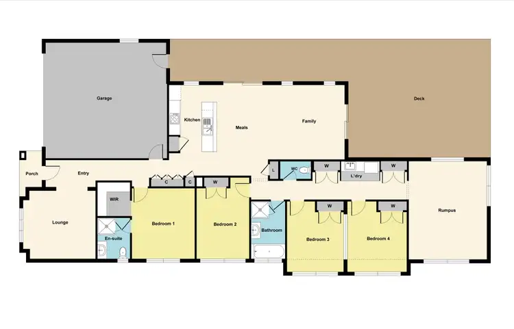 Floorplan of Homely house listing, 107 Hermitage Avenue, Mount Clear VIC 3350