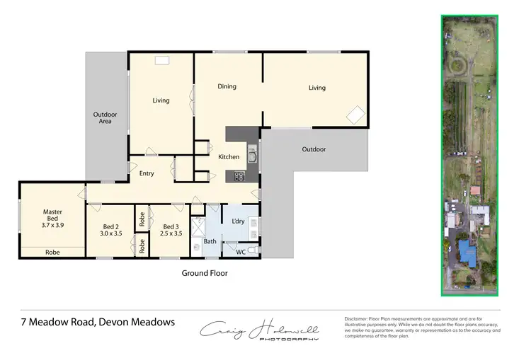 Floorplan of Homely house listing, 7 Meadow Road, Devon Meadows VIC 3977