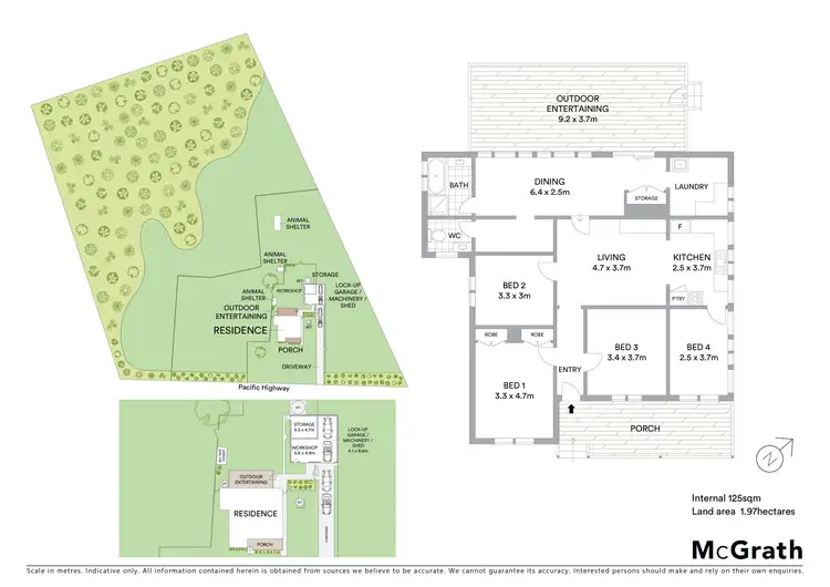 Floorplan of Homely rural property listing, 97 Pacific Highway, Kangy Angy NSW 2258