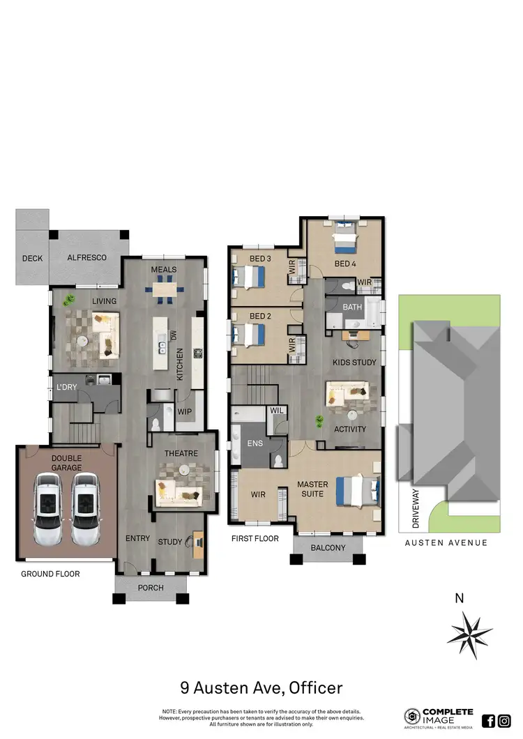 Floorplan of Homely house listing, 9 Austen Avenue, Officer VIC 3809