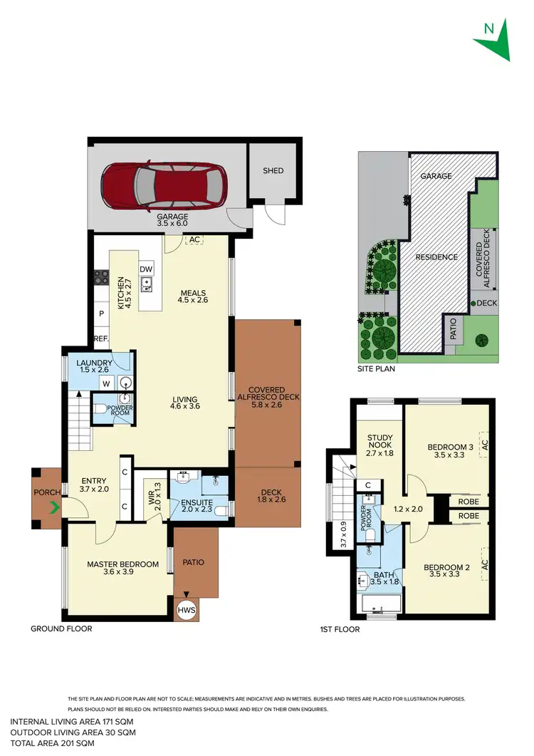 Floorplan of Homely townhouse listing, 4/10 Redgum Avenue, Carrum Downs VIC 3201