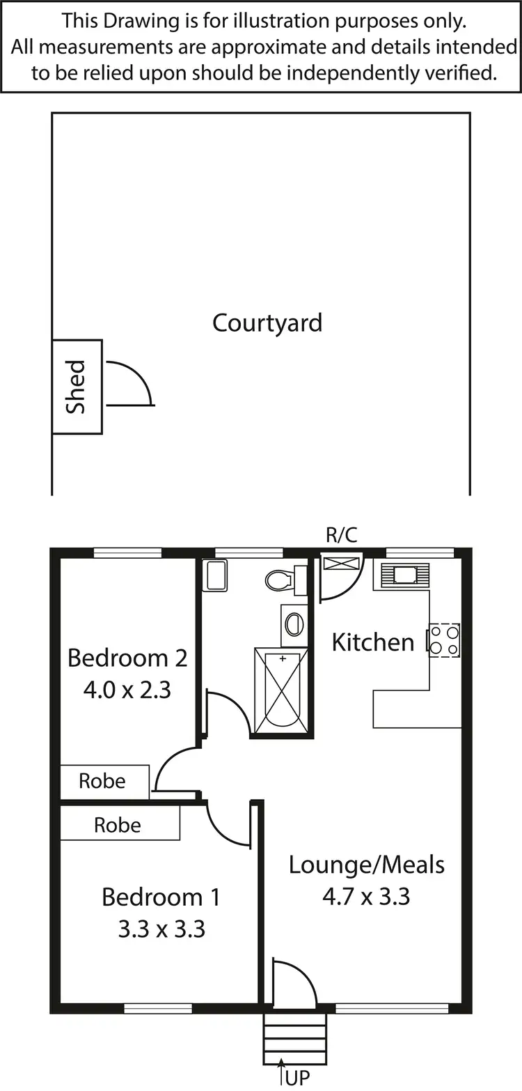 Floorplan of Homely unit listing, 2/13 Mclauchlan Avenue, Windsor Gardens SA 5087