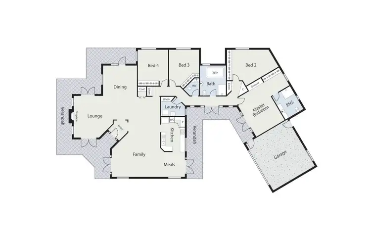 Floorplan of Homely house listing, 3 Drummond Row, Yarralumla ACT 2600