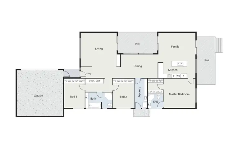 Floorplan of Homely villa listing, 22B Jensen Street, Hughes ACT 2605