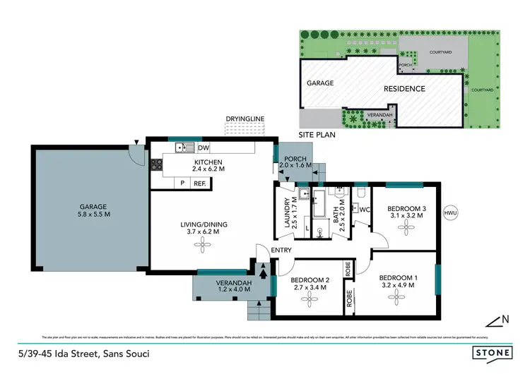 Floorplan of Homely villa listing, 5/39-45 Ida Street, Sans Souci NSW 2219