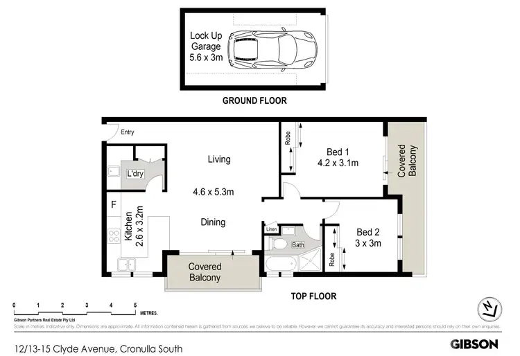Floorplan of Homely apartment listing, 12/13-15 Clyde Ave, Cronulla NSW 2230