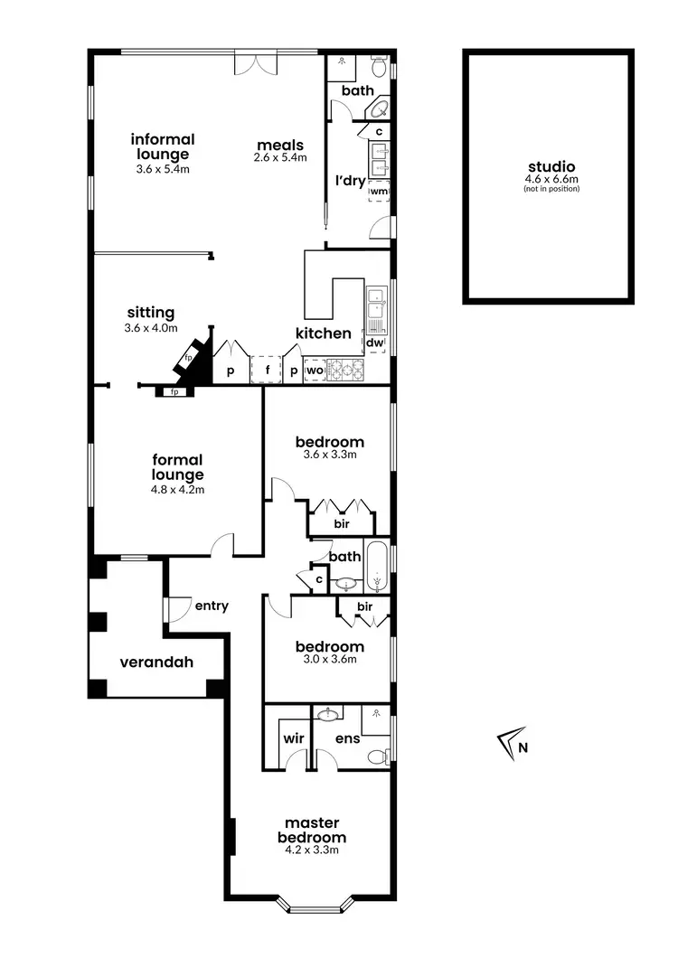 Floorplan of Homely house listing, 50 Electra Street, Williamstown VIC 3016