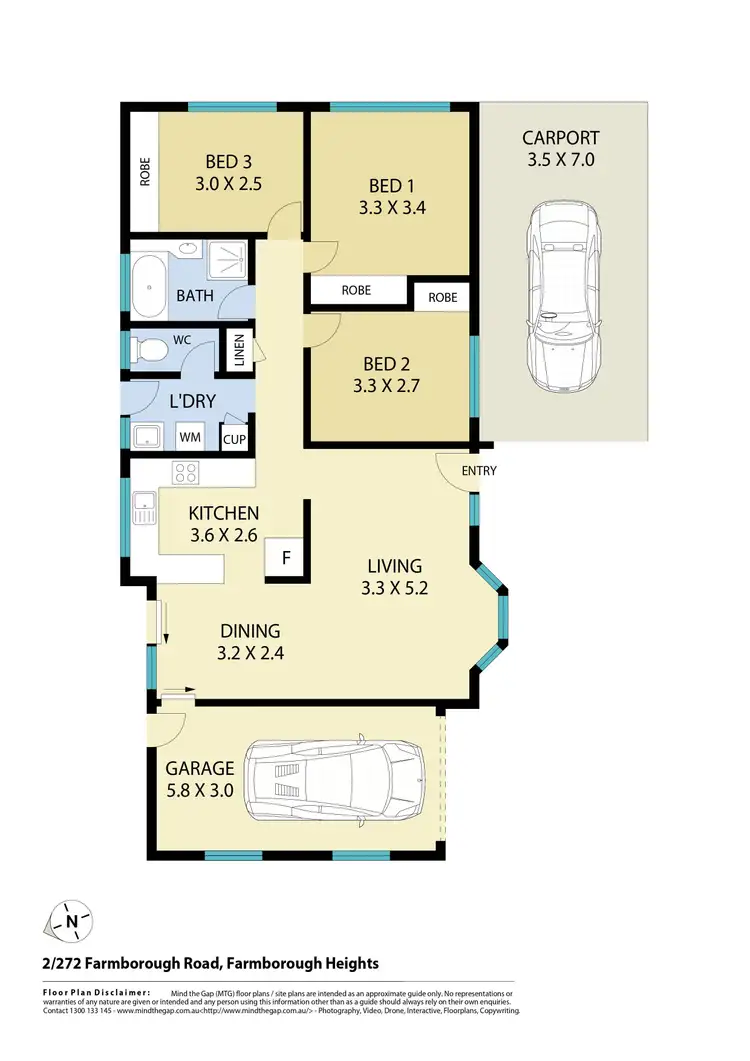 Floorplan of Homely villa listing, 2/272 Farmborough Road, Farmborough Heights NSW 2526