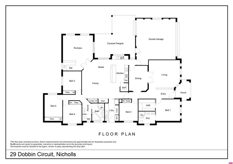 Floorplan of Homely house listing, 29 Dobbin Circuit, Nicholls ACT 2913
