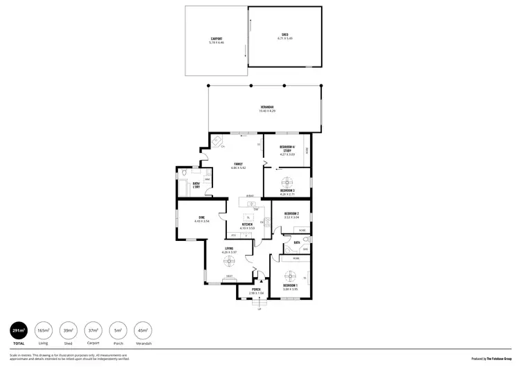 Floorplan of Homely house listing, 42 Hill Street, Mitcham SA 5062