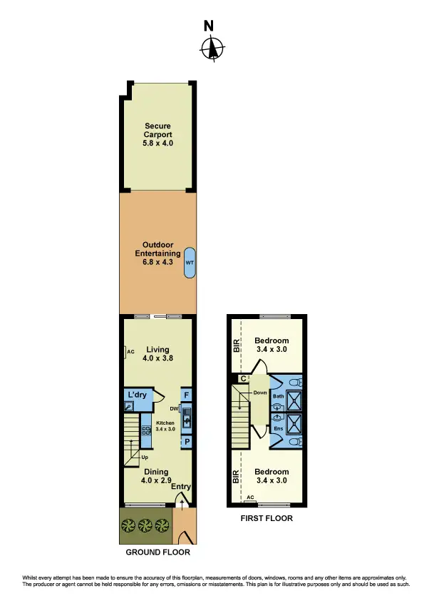 Floorplan of Homely townhouse listing, 71 Queen Circuit, Sunshine VIC 3020