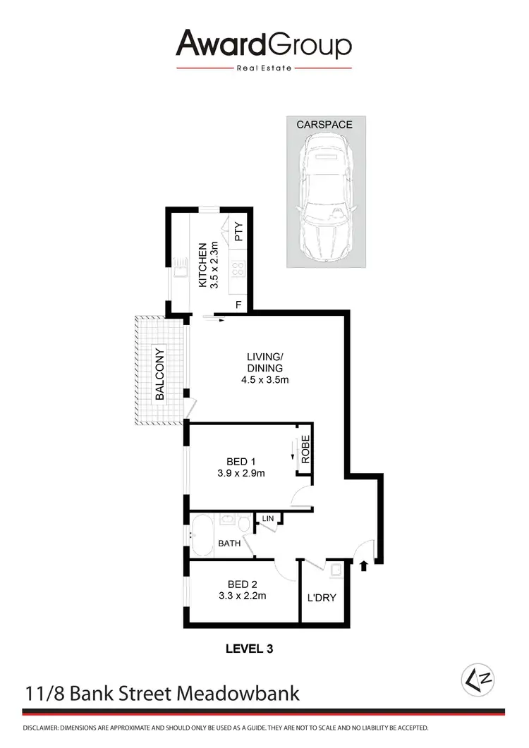 Floorplan of Homely unit listing, 11/8 Bank Street, Meadowbank NSW 2114