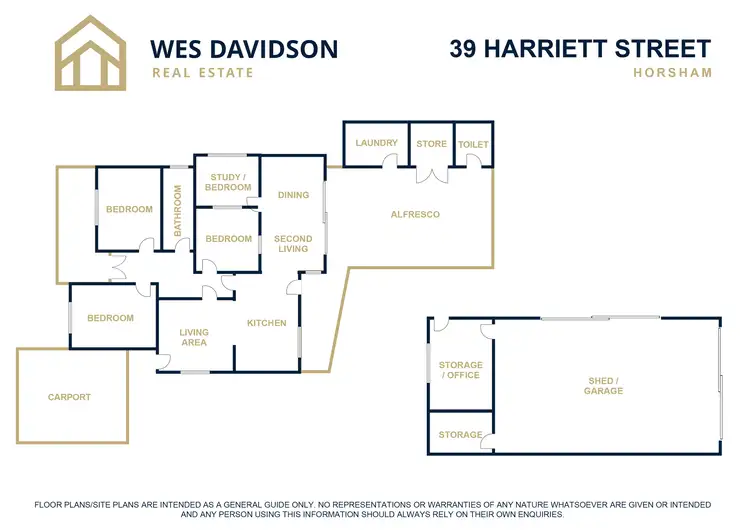 Floorplan of Homely house listing, 39 Harriett Street, Horsham VIC 3400