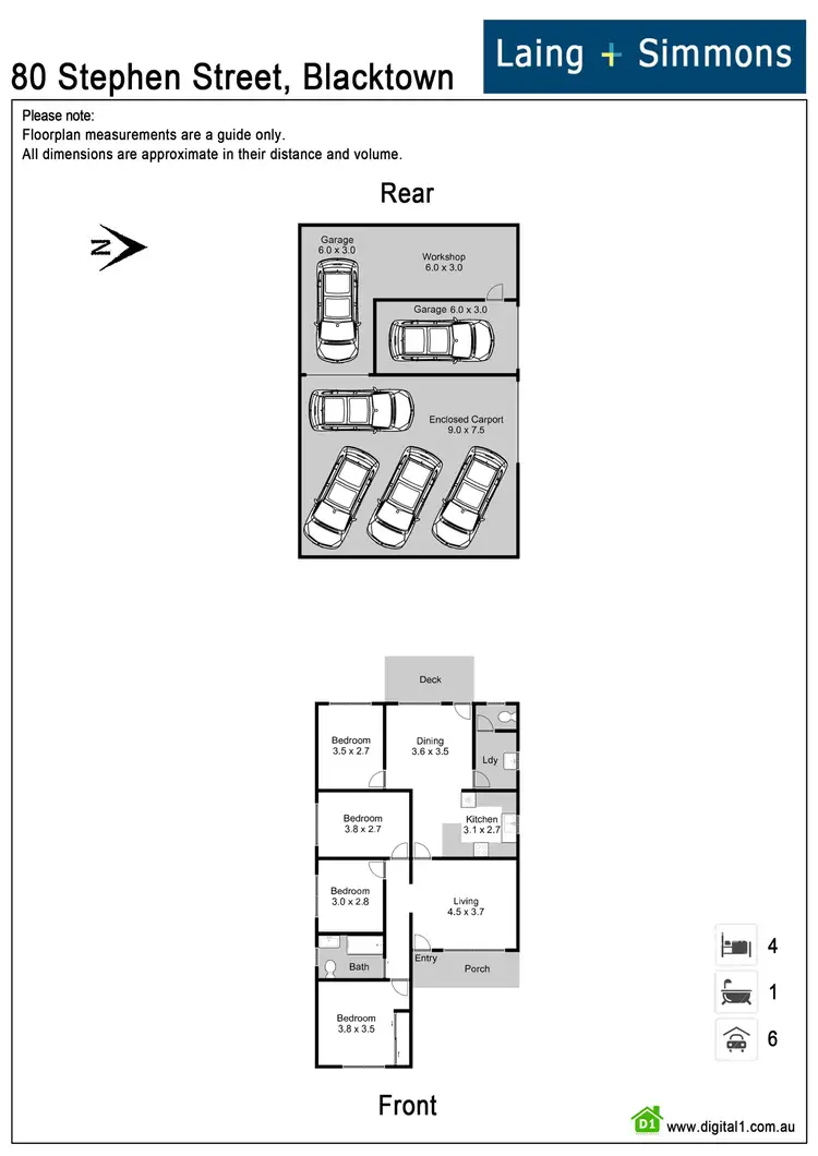 Floorplan of Homely house listing, 80 Stephen Street, Blacktown NSW 2148