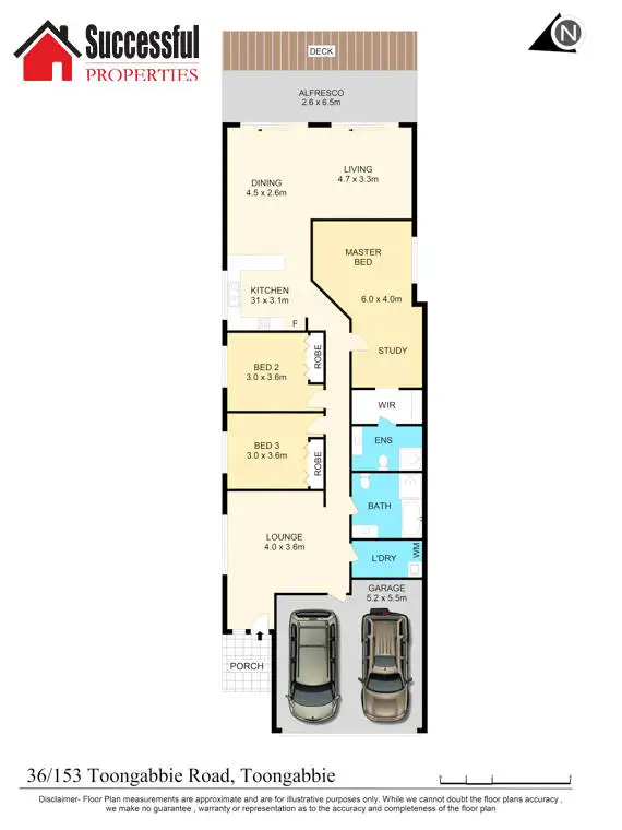 Floorplan of Homely villa listing, 36/153 Toongabbie Road, Toongabbie NSW 2146