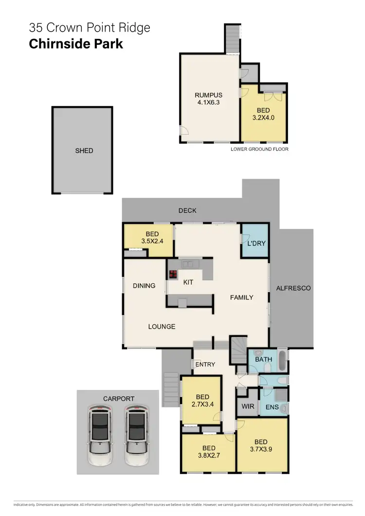 Floorplan of Homely house listing, 35 Crown Point Ridge, Chirnside Park VIC 3116