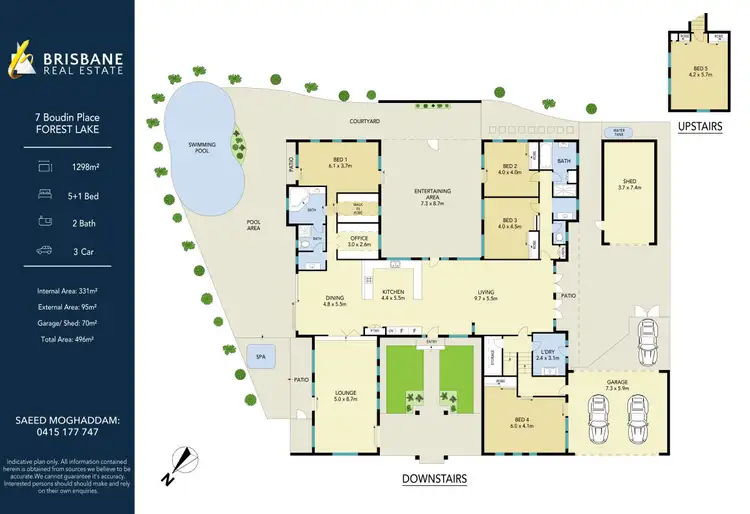 Floorplan of Homely house listing, 7 Boudin Place, Forest Lake QLD 4078