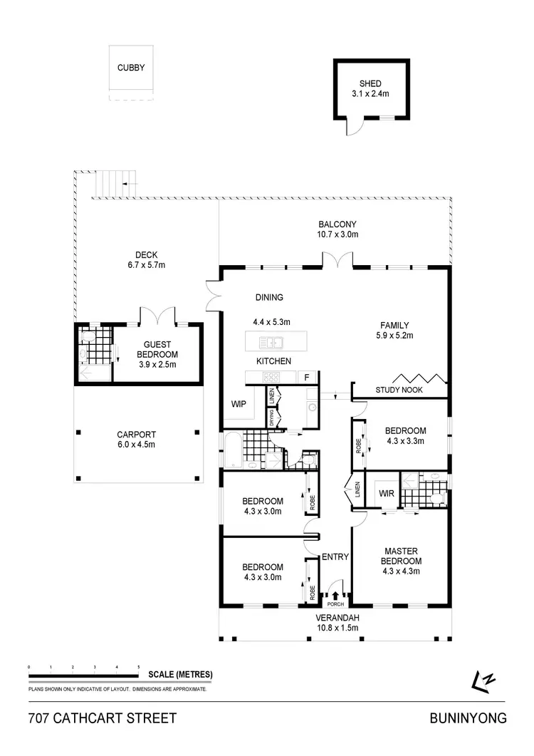 Floorplan of Homely house listing, 707 Cathcart Street, Buninyong VIC 3357