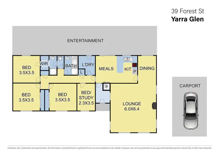 Floorplan of Homely house listing, 39 Forest Street, Yarra Glen VIC 3775
