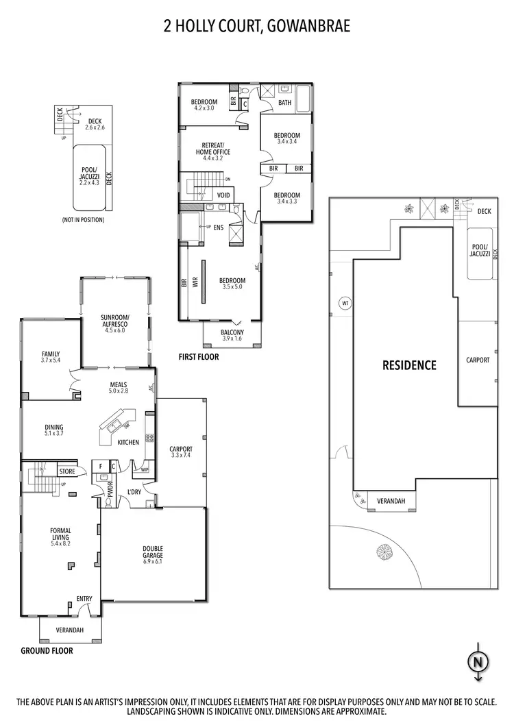 Floorplan of Homely house listing, 2 Holly Court, Gowanbrae VIC 3043