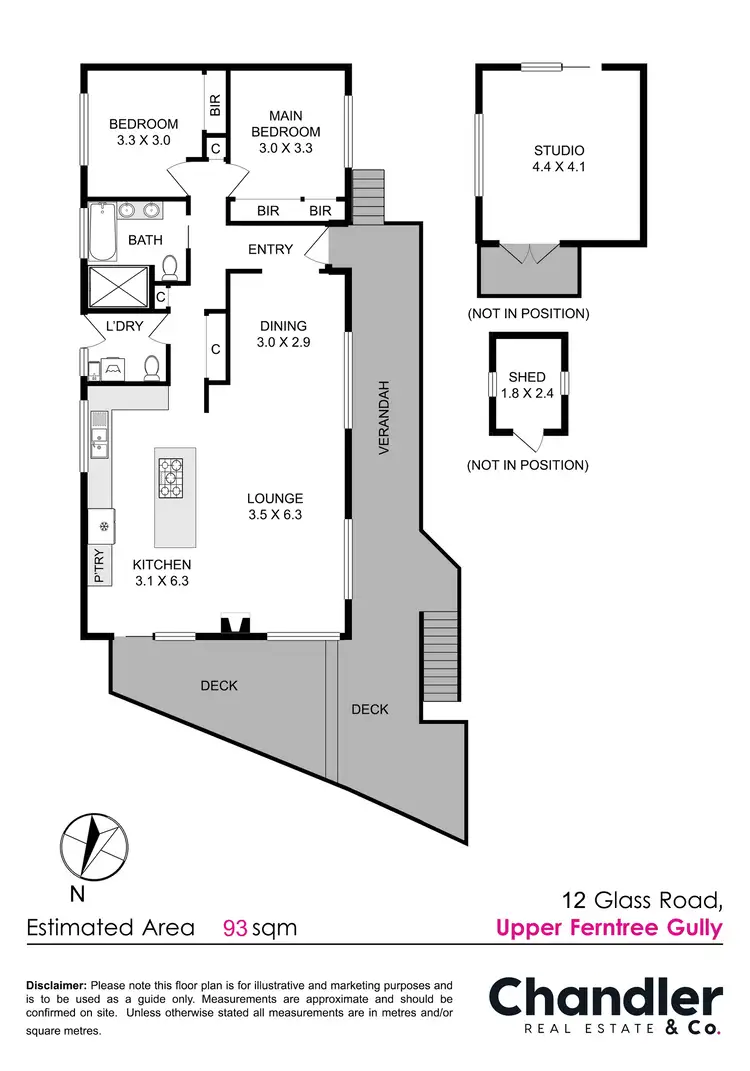 Floorplan of Homely house listing, 12 Glass Road, Upper Ferntree Gully VIC 3156