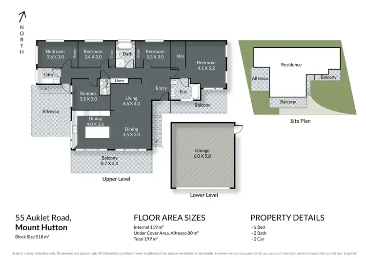 Floorplan of Homely house listing, 55 Auklet Road, Mount Hutton NSW 2290