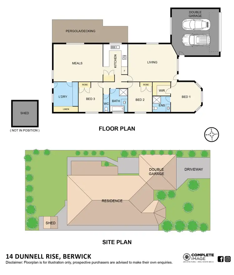 Floorplan of Homely house listing, 14 Dunnell Rise, Berwick VIC 3806