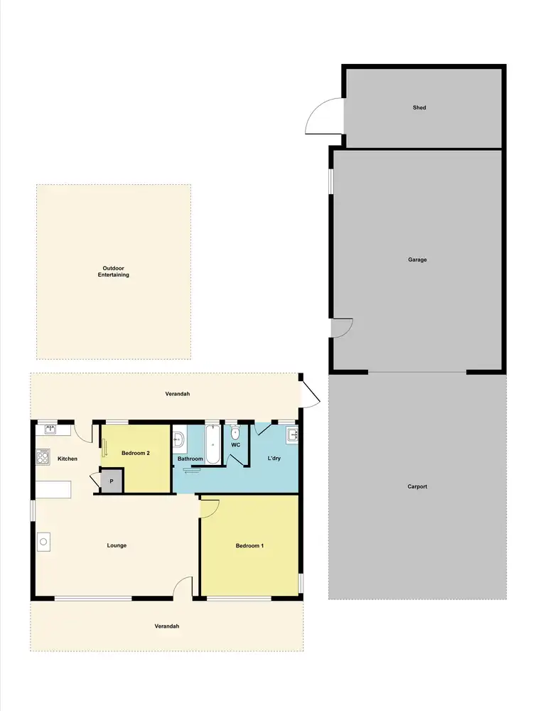Floorplan of Homely house listing, 445 Dunolly-Moliagul Road, Dunolly VIC 3472