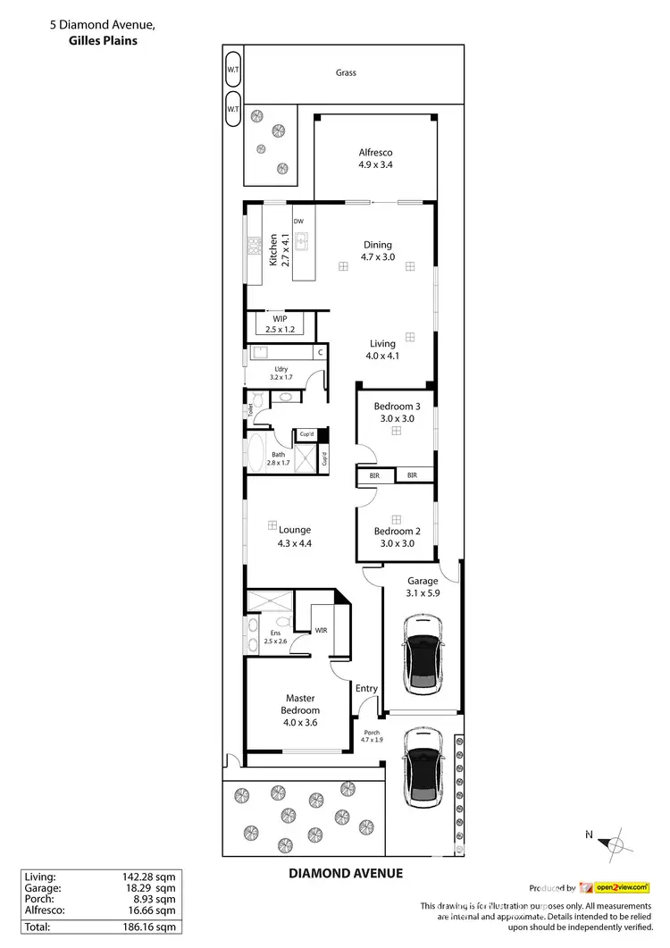 Floorplan of Homely house listing, 5A Diamond Avenue, Gilles Plains SA 5086
