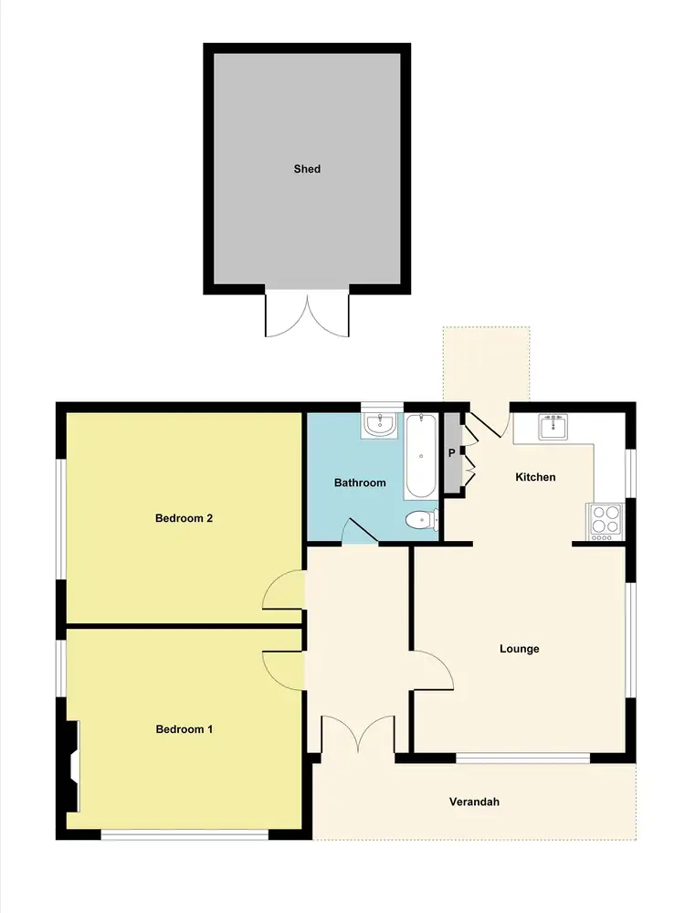 Floorplan of Homely house listing, 81 High Street, Avoca VIC 3467