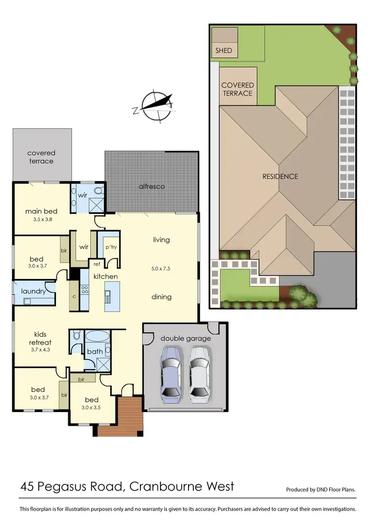 Floorplan of Homely house listing, 45 Pegasus Road, Cranbourne West VIC 3977