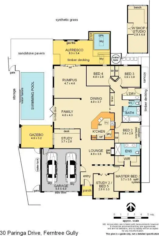Floorplan of Homely house listing, 30 Paringa Drive, Ferntree Gully VIC 3156