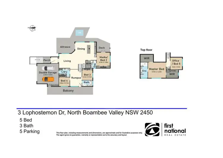 Floorplan of Homely house listing, 3 Lophostemon Drive, North Boambee Valley NSW 2450